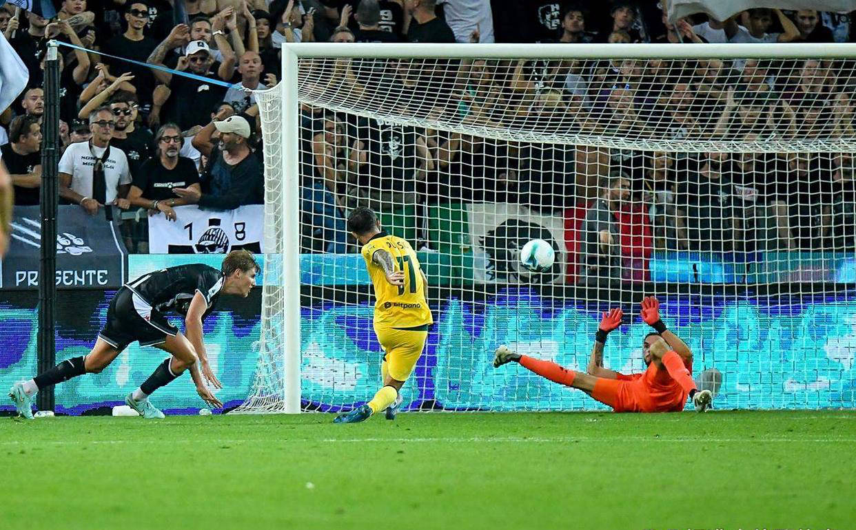 乌迪内斯客场大捷，延续不败